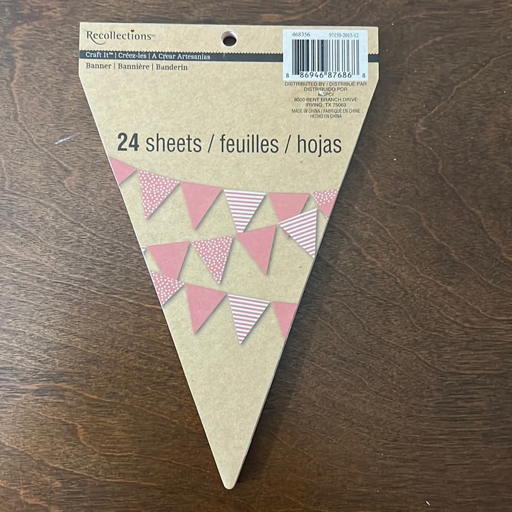 Banner card stock